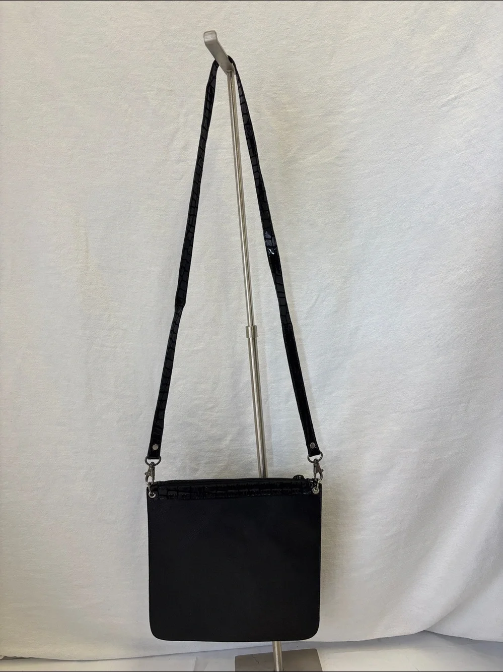 NWOT Leatherock Studded Cross Leather Shoulder Bag